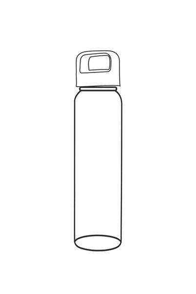 Borosil Neo Glass Bottle 500ml Green