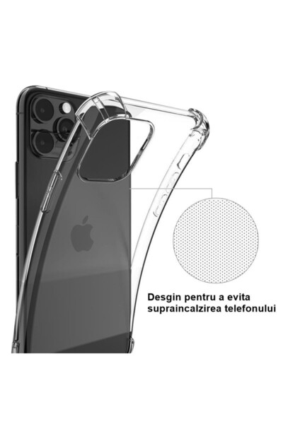 Flippy Husa protectie Flippy, TPU, pentru iPhone 15 Pro, Antisoc, Rezistenta impact, 1.5 mm, Transparenta