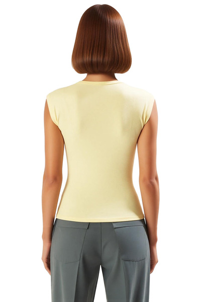 PayBuy Bluză de damă cu nervuri viscoase, ocazional de vară, croiala confortabilă, design special, material distins