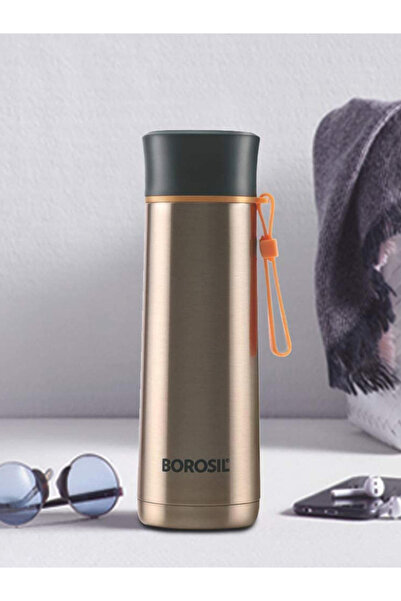 Borosil Vacuum Sprint Bottle Gold 400ml