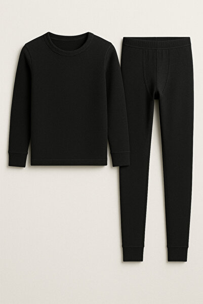 nacar çarşı Детски памучен термо комплект унисекс Sardonlu бельо – зимно топл...