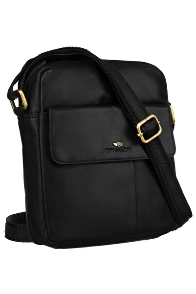 Other Geantă din piele neagră PTN 719-OPU-4727