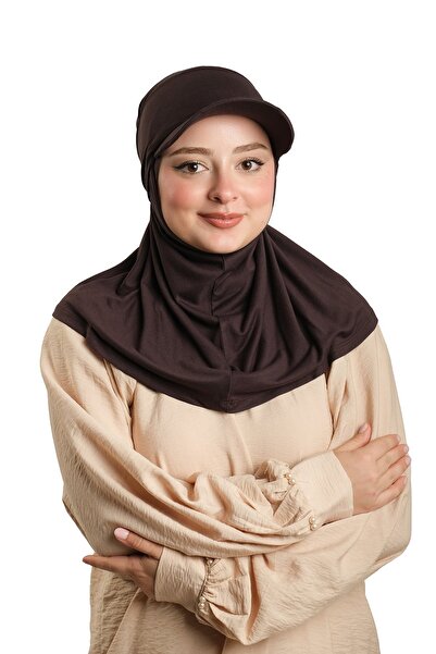 HÜRREM BONE Eșarfă practică, instantanee, cu pălărie, din viscoză, simplă 251...