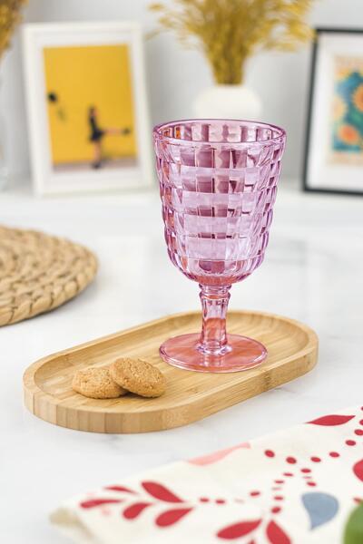 Mustran زجاج Allegra Plum Glass - 450 مل مادة أكريليك مفردة - غير زجاجي مقاوم...