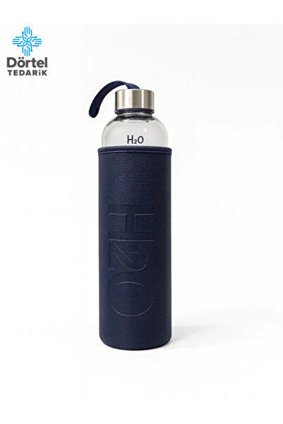 Tohana H2O Leather Covered Glass Flask 1000 ml