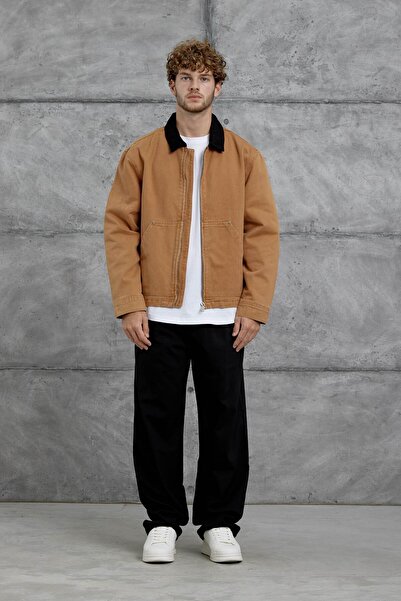 NOMARC Camel Mmx Denim Jeans Jacket