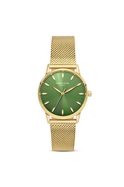 Parte di Me Orologio rund Damenuhr goldfarben und grün PDM09054