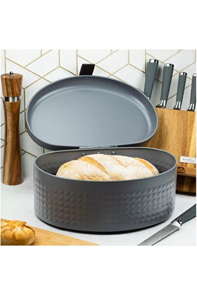 Klausberg Bread box, steel, 36 x 24 x 18.5 cm, gray,
