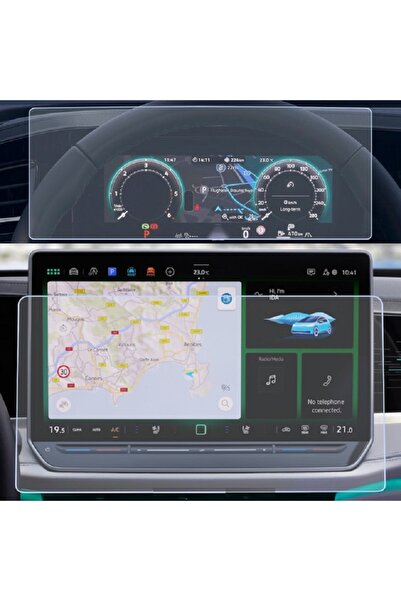 mrtglass شاشة رقمية 10.25 بوصة لفولكس فاجن تيجوان مع واقي شاشة وسائط متعددة 12.9 بوصة من النانو
