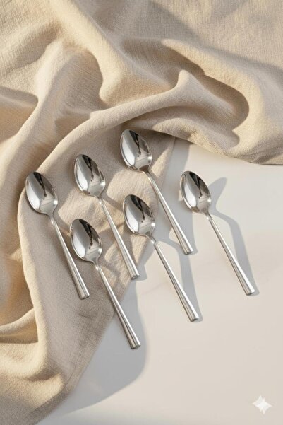 Mustran 6-Piece Stainless Steel Dinner Spoon Set Tableware Fork Spoon Knife 2...