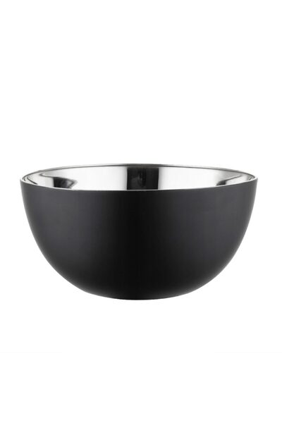 Florentyna Stainless steel bowl, kitchen container, capacity 900 ml, diameter 15 cm, black, Florina