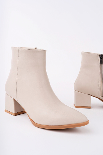 Madam Tarz Javier Thick Heeled Zippered Boots