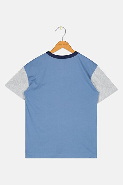 Levi's Kids Boy Brand Logo Short Sleeves T-Shirts, Slate Blue