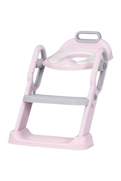 Chipolino Flippy toilet seat reducer with steps, pink