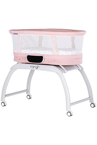 Chipolino Cradle with rocking and integrated scale Sogno 2-in-1 (pink)