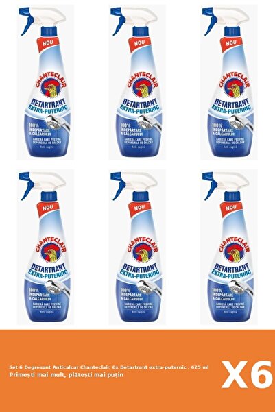 Chanteclair Set of 6 Chanteclair Anti-limescale Degreaser, 6x Extra-strong de...