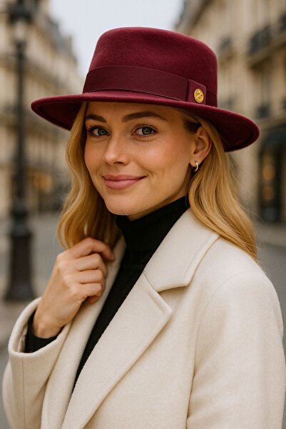 FELLMENS قبعة نسائية من بوردو كاشي جوندول