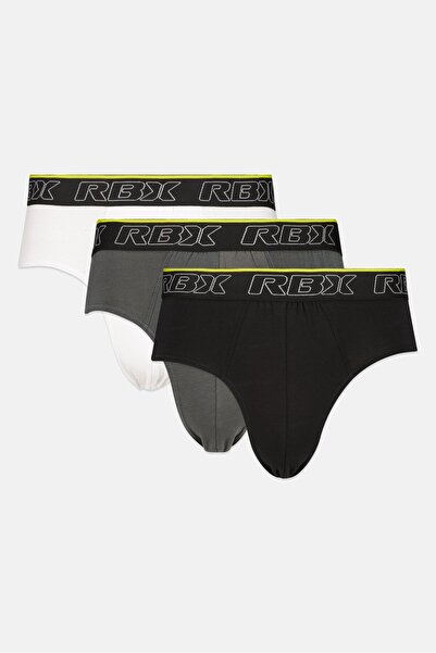 RBX ملابس داخلية رجالية بشعار العلامة التجارية، 3 قطع، متعددة الألوان