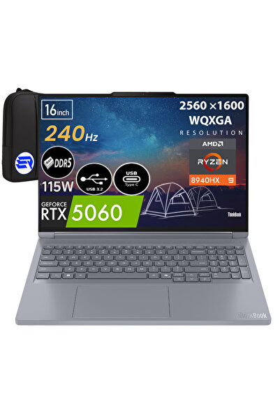 LENOVO ThinkBook 16 G6 Ryzen 9-8940HX 32GB 1TB SSD RTX5060 16" 240Hz WQXGA W1...