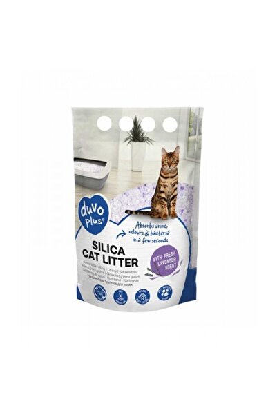 Duvo Plus رمل قطط سيليكا برائحة اللافندر المنعش (5 لتر)