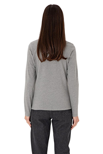 U.S. Polo Assn. Women's Gray Melange Basic Sweatshirt 50289541-Vr086
