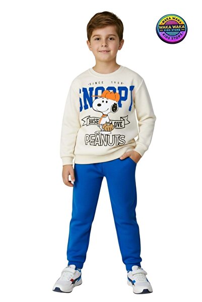 ww waka waka kids store Σετ αθλητικής φόρμας για αγόρια Snoopy με τύπωμα χρωμάτων