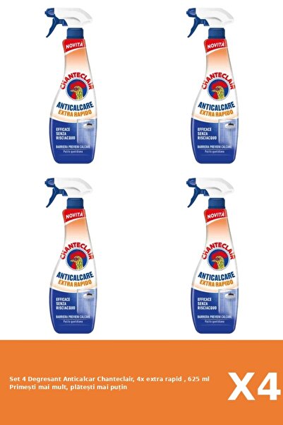 Chanteclair Set 4 Degresant Anticalcar Chanteclair, 4x extra rapid , 625 ml