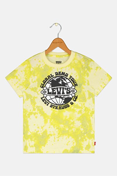 Levi's Kids Boy Crew Neck Short Sleeve Brand Logo T-Shirt, Multicolor