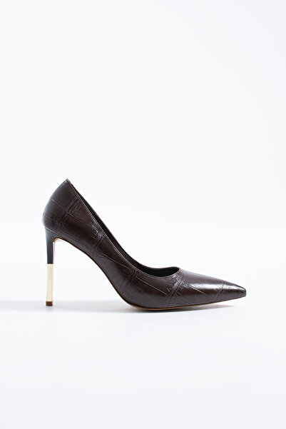 Siena Shoes Аманда Дамски обувки с висок ток за всеки ден Кафе Крокодил