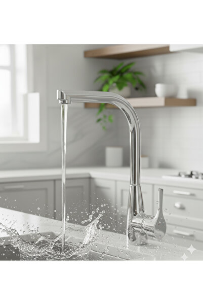 tesitay Baymera Stainless Mix Swan Kitchen Sink Faucet Fountain Mixer