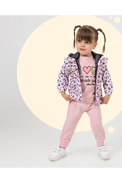 JNF kids Baby Girl & Child Hooded Raincoat Triple Set