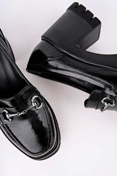 Madam Tarz BLN-403 Мокасини с дебел ток и катарама