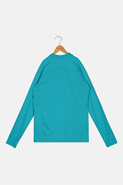 Nike Kids Boy Embroidered Logo Long Sleeve Football Sweatshirt, Turquoise