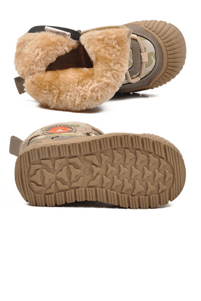 MARCOMEN Beige Fur Inside Cold Resistant Non-Slip Boys' Boots 22664 P