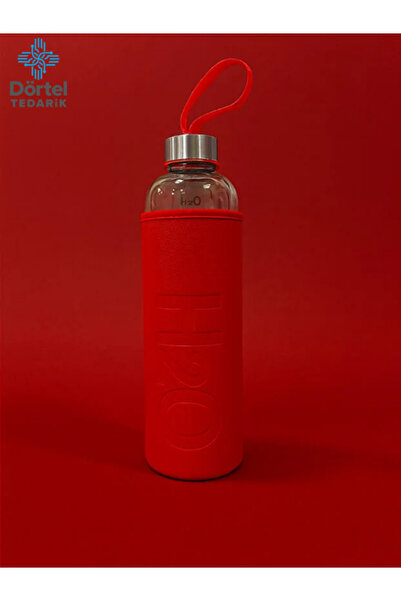 Tohana H2O Leather Covered Glass Flask 1000 ml