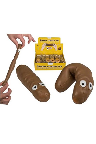 OOTB Squeeze Stretch Poo Anti-stress Toy, 14 cm, funny shape, extendable, funny gift