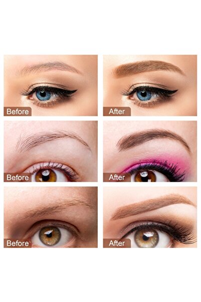 ELAIMEI Semi-permanent Eyebrow Gel Light Brown – Durable, Easy to Apply, Look