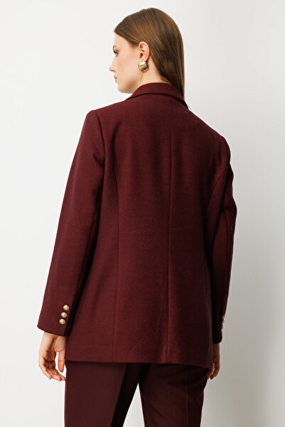 Ekol Women's Pocket Embroidered Plus Size Jacket 5571-26K