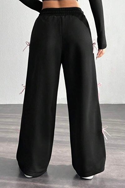 Baby xclub Ribbon detailed 3 thread ş Fleece-Lined pants