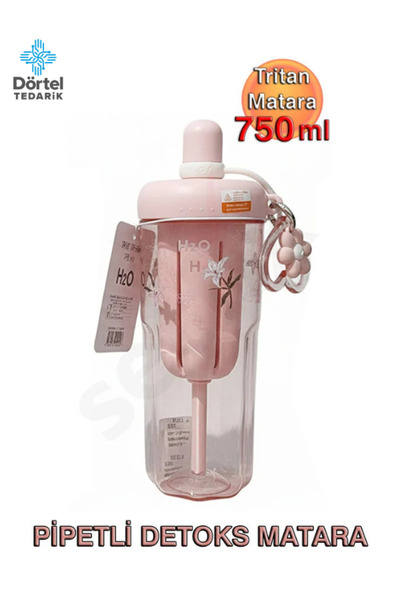 Tohana H2O Pipetli Tritan Detoks Matara - 750ml