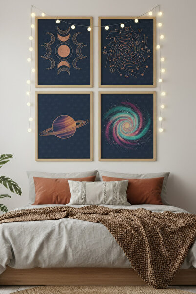 Tontilika Mystical Universe and Planets Διακοσμητικό Σετ Ζωγραφικής με Ξύλινο...