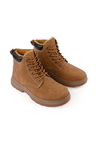Tmall Men's boots, with fur lining, TM1GB1007, Camel
