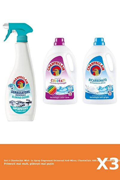 Chanteclair Set 3 Mixt: 1x Spray Degresant Universal Anti-Miros, ChanteClair,...