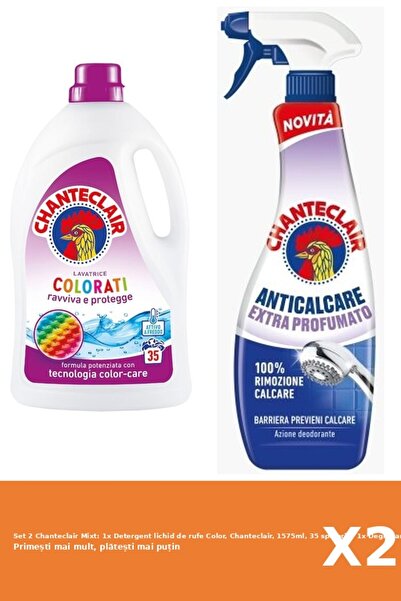 Chanteclair Set 2 Mixt: 1x Detergent lichid de rufe Color, Chanteclair, 1575m...