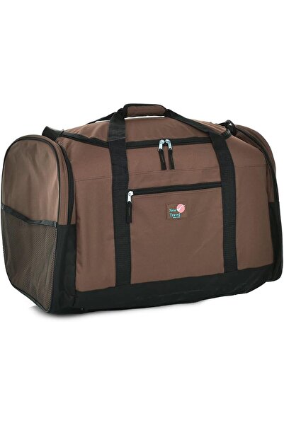 New Travel حقيبة دافل من القماش (بني، 24)