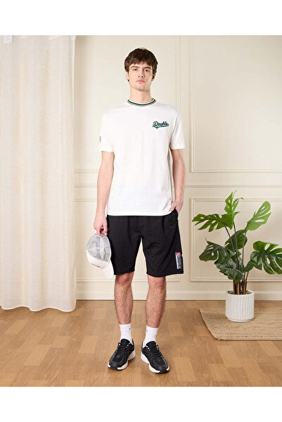 REDTAG Men Ivory Baseball Chicago Print T-Shirt