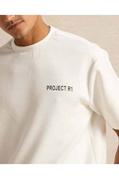 REDTAG Men White Printed Lounge T-Shirt