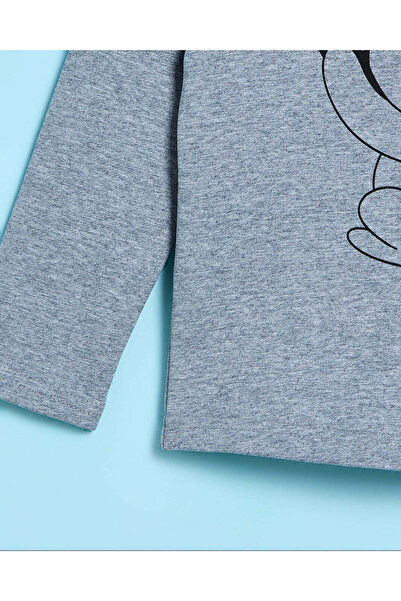 REDTAG Infant Boys Grey Printed T-Shirt