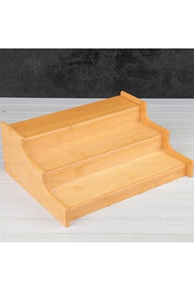 RİVO HOME DECOR 3 Tier Bamboo Stand Organizer, Spice Rack Organizer 39 W X 22...