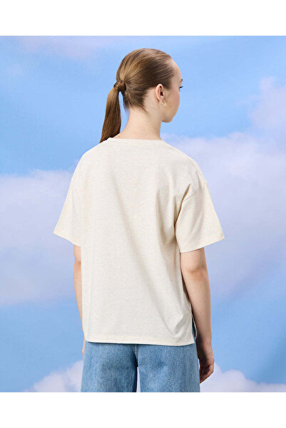 REDTAG Senior Girls White And Ivory T-shirt Set (Pack of 2)